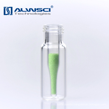 Laboratory clear HPLC vial 250ul conical glass insert 5.8mm